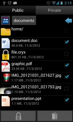 Hide All Files android App screenshot 1